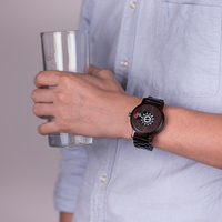 Montre analogique de sport de luxe en bois, fabrication OEM chinoise, mouvement à quartz japonais, résistance à l'eau 3 ATM, design spécial.