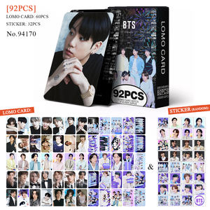 92 pièces KPOP Kpop Bulletproof Boy Scouts V/Jungkook/<span class=keywords><strong>RM</strong></span>/Sugar/<span class=keywords><strong>Jin</strong></span>/Jimin : Cartes photo et autocollants, Cadeau pour fans, Artisanat en papier, Impression numérique - Product Image 4