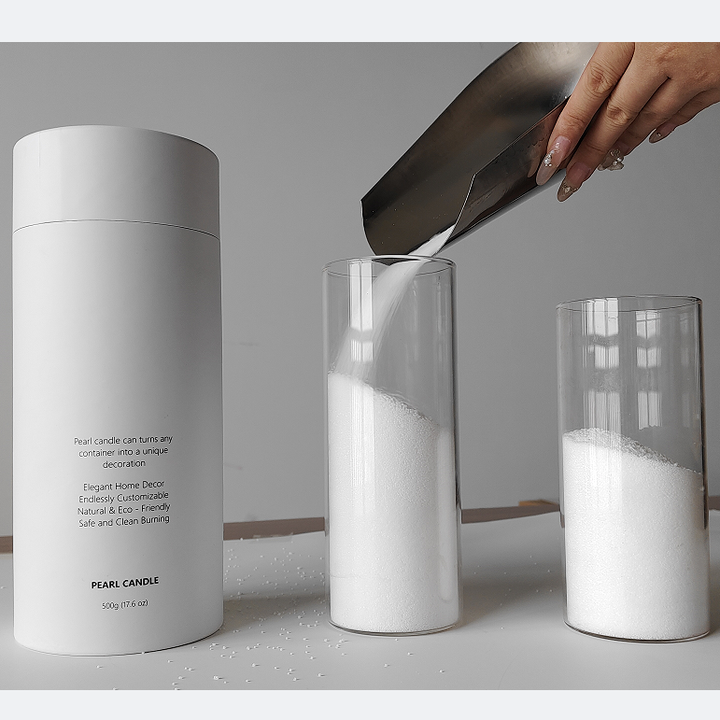 Low Price Sand Candle Wax Plant Based Palm Pearl Sand Wax Candles for Wedding Decoration