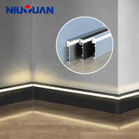 NIUYUAN OEM Plinthe en aluminium à LED moderne et durable, conçue en usine