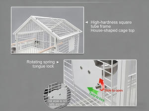 Jaula de Lujo para Aves Grandes, Fácil de Montar, de la Fábrica Aimo Pet, Venta al por Mayor, para Loros y Cacatúas - Product Image 3