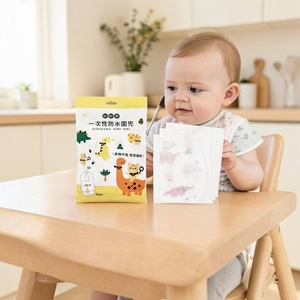 Made In Taiwan Baby Feeding Bib <b>Disposable</b> Waterproof Quick And Easy Cleanup - Product Image 6