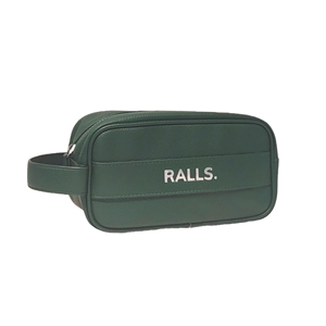 Portable poignée latérale hommes voyage trousse de toilette pochette de lavage en cuir PU sac de maquillage estampage à chaud Logo personnalisé étanche sac cosmétique - Product Image 5