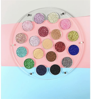15 Couleur Rechargeable Acrylique Shimmer Ombre À Paupières Palettes Boîte Magnétique Cosmétique Maquillage Organisateur Beauté Poudre Casseroles Titulaire