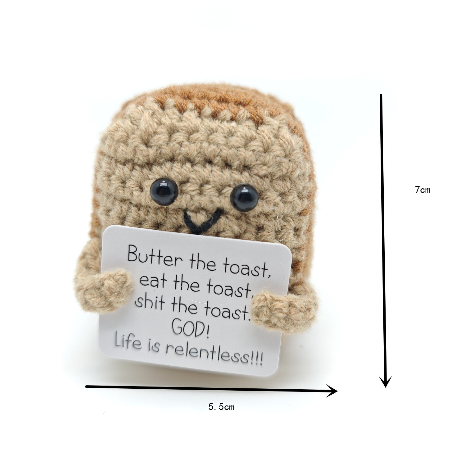 ขนมปังปิ้งสีกากี6ชิ้น