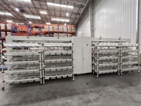 Organizador de Paquetes de Pared para Terminal de Mensajería, Máquina Clasificadora Automatizada de Doble Canal de Alta Velocidad para Procesamiento de Lotes de Paquetes Pequeños