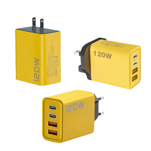 Cargador de Pared Portátil de 120W con Doble USB y Doble Tipo C, Adaptador de Carga Rápida para Teléfono Celular, Compatible con iPhone 16 15 14 13 12 11 Pro Max - Product Image 2