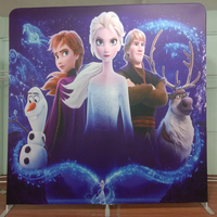 Cadres d'affichage en tissu tricoté en aluminium pour photomaton portable avec logo personnalisé pour les salons professionnels en intérieur/extérieur