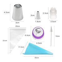 Werksverkauf 27-teiliges Edelstahl-Düsen-Düsen-Kuchen-Dekorationswerkzeug-Set