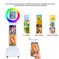 Photomaton portable pour mariage avec écran LCD 29 pouces, éclairage RGB, rotation pour selfies, compatible iPad - Expédition depuis l'entrepôt américain