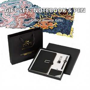Wholesale Promotion Graduation New Year Business <b>Notebook</b> and Pen Boxes Corporate Gift <b>Set</b> Paper 4-Color Printed - Product Image 2