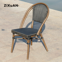 Chaise de pique-nique empilable en plastique et aluminium, petite villa, jardin, café, salle à manger, meuble d'extérieur