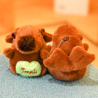 Sac à dos en forme de hamburger personnalisé en usine porte-clés ours en peluche animal porte-clés en peluche mignon personnalisé