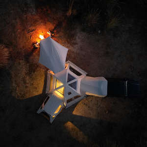 Tente cloche en toile imperméable occultante |   Tente de glamping familiale double couche 13.7 avec trou pour cheminée en TPU |   Hayon de SUV 4 saisons - Product Image 6