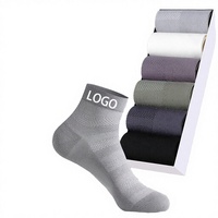 Chaussettes personnalisables pour hommes, jetables, antidérapantes, antibactériennes, décontractées, automne, avec logo, revers et corps en laine/élasthanne, numériques