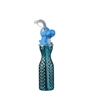 Bouteille isotherme en plastique de 500 ml pour enfants, motif animal de dessin animé, avec paille, idéale pour la rentrée scolaire