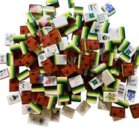 Golf Master Edition 4-Spieler Universelles Amerikanisches Mahjong-Set Taixing Kunststoffverpackung Langlebige Acryl-Steine Handverteilte Spielsteine für den Heimgebrauch