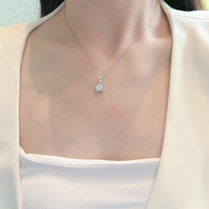 Cổ Điển Tauren Phong Cách Kim Cương Mặt Dây Chuyền Vòng Cổ Phòng Thí Nghiệm Tạo Ra Đồ Trang Sức Kim Cương 18K Vàng Chopin Chain & Hpht Phòng Thí Nghiệm Kim Cương Đồ Trang Sức - Product Image 5