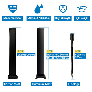لوح تزلج من ألياف الكربون عالي الجودة من cyسطح البحر للبيع بالجملة ورق هيدروفويل لركوب الأمواج بالماء EFoil Wood Wood Water - Product Image 3