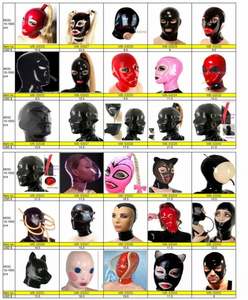Adulte Sexy Capuche En Caoutchouc <span class=keywords><strong>Latex</strong></span> Capuche Cosplay Blonde Perruque Queue De Cheval Club - Product Image 4