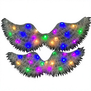 Ali di Piume Luminose a LED, Ali d'Angelo, Accessori per Spettacoli per Adulti e Bambini, <span class=keywords><strong>Fata</strong></span> per Regali di Compleanno per Bambini - Product Image 1