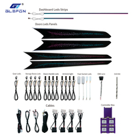 Kit d'éclairage d'ambiance automobile en gros Glefon pour Volkswagen Tiguan L PRO 2022-2025, bande acrylique, contrôle Bluetooth, lampe d'ambiance