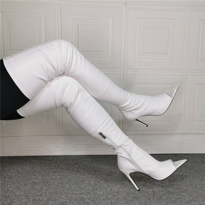 Stretchy Skintight Peep Toe Women Long Summer Autumn <b>Boots</b> Custom Wide Feet Over Knee <b>Boots</b> High Heels Shoes - Product Image 5