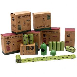Eco-Friendly Biodegradable Thickened Leak-Proof <b>Pet</b> Dog Poop Waste Bags with Dispenser - Product Image 1