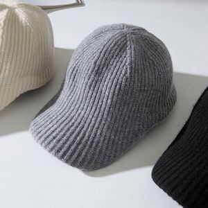 Casquette de baseball unisexe en laine mérinos, nouvelle collection automne-hiver 2025, en laine tricotée pour l'extérieur - Product Image 3