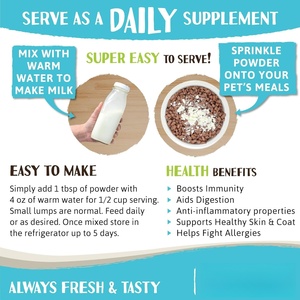 Miễn phí mẫu vật nuôi tự nhiên chăm sóc sức khỏe & bổ sung Sữa dê cho chó con và mèo con với hệ thống tiêu hóa nhạy cảm - Product Image 3