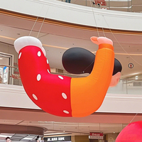 Dessin animé gonflable Anime modèle gonflable Moon Mall grande poupée mascotte modèle lumineux fleur poupée d'amour