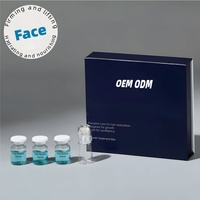 Kit de Soin Visage Anti-rides GHK-Cu : Système d'Infusion Active Topique GHK-Cu avec Sérum et Appareil Booster Cutané au Peptide de Cuivre Bleu (3+1)