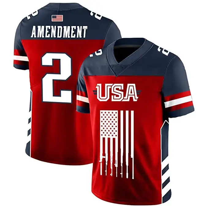 2022 2023 Customized 100% Polyester Sublimation Printed USA Soccer Jersey