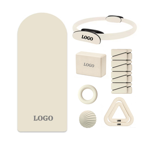 <span class=keywords><strong>Kit</strong></span> d'accessoires de fitness pour yoga et Pilates : Anneau de yoga, Barre de musculation, Haltère en silicone, Ballon de yoga, Tapis de yoga, Lestes de cheville, avec logo personnalisé - Product Image 1
