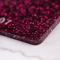 Feuille acrylique colorée pailletée de 3mm pour découpe laser Feuille de plastique Pmma