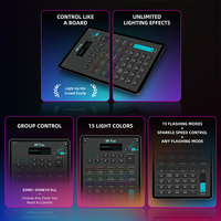 Bracelets LED télécommandés personnalisés avec contrôle DMX RF synchronisé, bracelets lumineux interactifs pour les événements et festivals de grande envergure