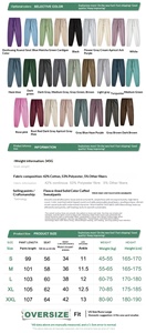 Conjunto Deportivo para Hombre, Otoño/Invierno, Marca Americana de Moda, Sudadera Holgada y Pantalones Gruesos de Terciopelo, Color Sólido - Product Image 3
