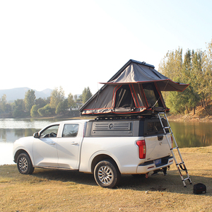 Tente de toit rigide pour camion 4x4 tout-terrain avec ouverture latérale, éclairage LED, tente de toit rigide pour SUV avec annexe - Product Image 6