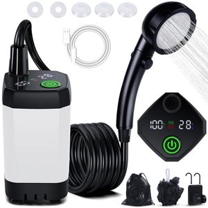 Cabezal de <span class=keywords><strong>Ducha</strong></span> Portátil DSS de ABS, Recargable, Diseño de 6000 mAh con Pantalla LED y 4 Modos de Rociado para Uso en Exteriores - Product Image 1