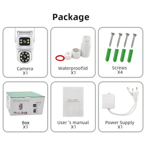 ICSEE 6MP Dual <b>Camera</b> WiFi PTZ Security <b>Camera</b> with <b>Night</b> Vision and Two Way Audio for Outdoor Use - Product Image 4