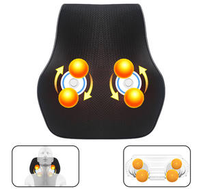 Deep Relax 4D Head Smart Travel Shiatsu Masaje Cojín Masajeador de espalda Cojín Almohada para cuello y espalda - Product Image 3