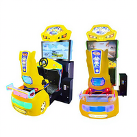 Máquina de Videojuegos de Carreras de Autos, Simulador de Carreras de Autos de Lujo de 32 Pulgadas, Operado con Monedas, Género Popular