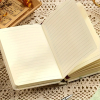 Libro de tapa dura con logotipo privado personalizado con páginas en blanco forradas Venta caliente Papelería Memo Diario Cuadernos