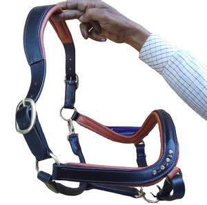 Produits équestres haut de gamme : Licol et équipement de sellerie en cuir véritable avec logo personnalisé, rembourrés et fourrés – Vente chaude - Product Image 1