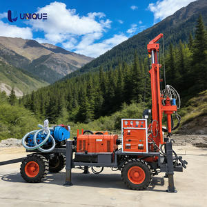 Foreuse hydraulique diesel haute performance pour puits d'eau de 200m, 300m, 400m, idéale pour le forage de roches dures - Product Image 1