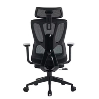 Chaise de bureau de direction ergonomique de luxe à dossier haut, grande taille, en maille, réglable en hauteur, avec repose-pieds, pour usage domestique (vente en gros)