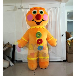 Nouveau design OEM de mascotte de Noël en peluche Bonbons gonflables Pain d'épice Olaf Bonhomme de neige <span class=keywords><strong>Renne</strong></span> Costume d'arbre du Père Noël à vendre - Product Image 5