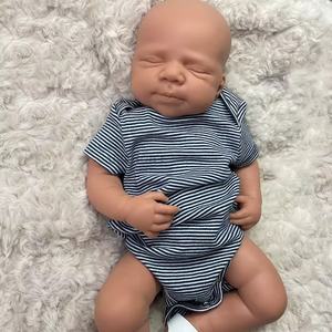 Yüksek simülasyon silikon yeniden doğmuş bebek bebek 18.5 "el yapımı gerçekçi yenidoğan tam vücut ağırlıklı tahsil oyuncak çocuklar için hediye - Product Image 5