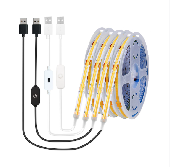 COB LED Strip Lights 5V USB Remote Control for Wi-Fi Dimmable with On/off Switch 3-Year Warranty