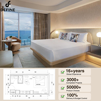 Komplettlösung für Maßgefertigte 5-Sterne Luxus-Hotelmöbel Apartment-Hotel Schlafzimmer Maßgefertigtes Komplettes Modernes Hotel-Schlafzimmer-Möbelset